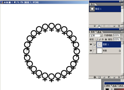 ps沿著路徑填充圖案