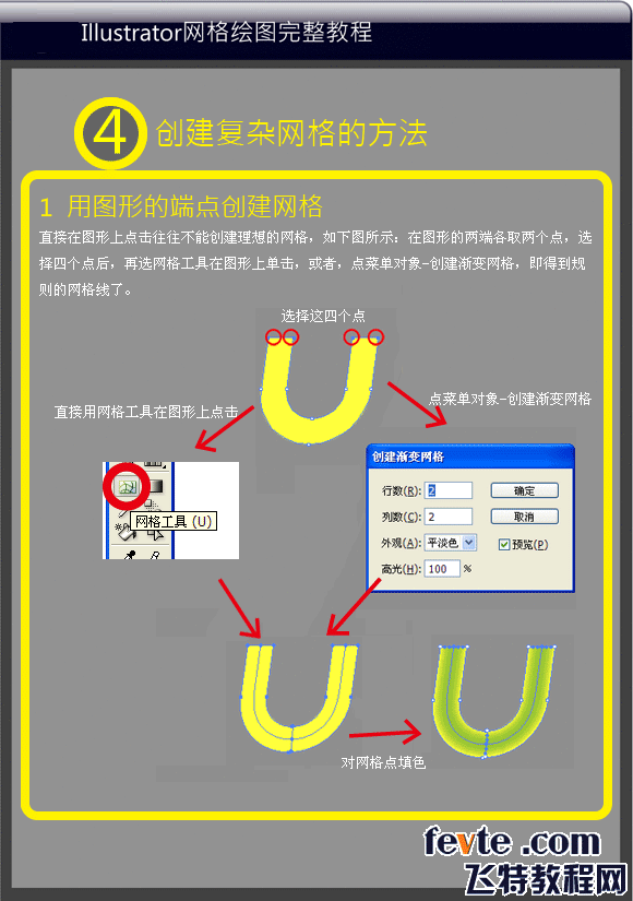ai漸變網格工具怎么用來制作獅子頭