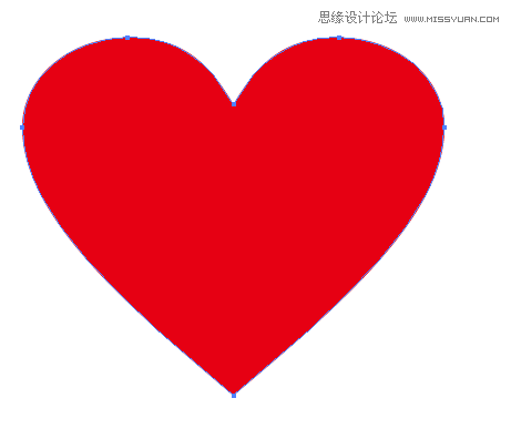 ai文字封套扭曲 制作心形英文字體