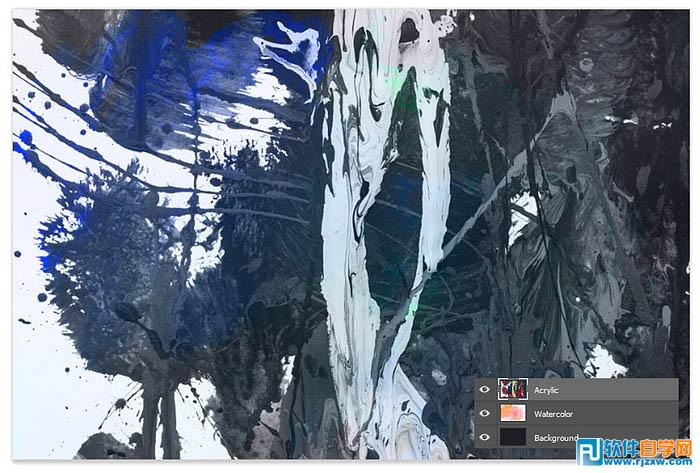 photoshop噴濺效果的運動鞋