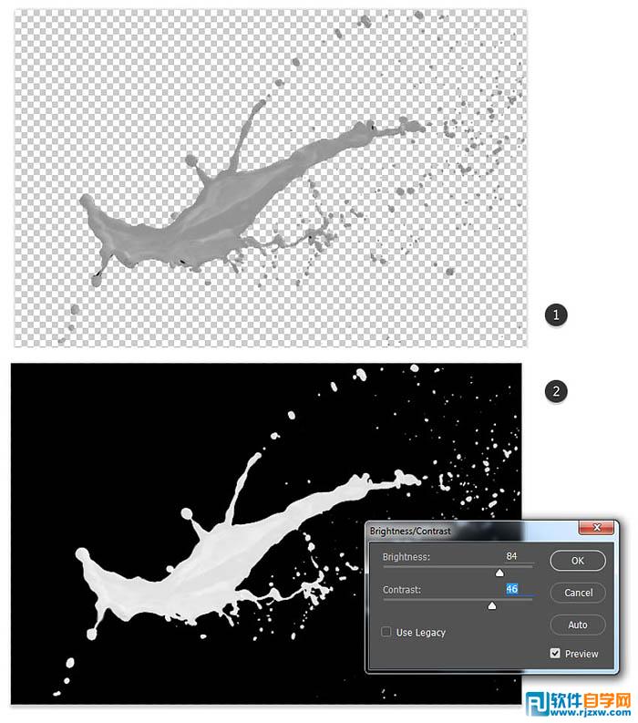 photoshop噴濺效果的運動鞋