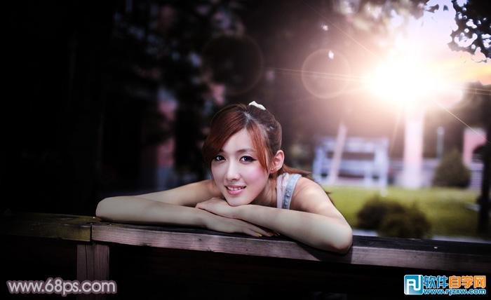 photoshop逆光效果