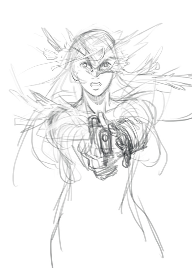 用Photoshop鼠繪一個游戲中的美女實例教程