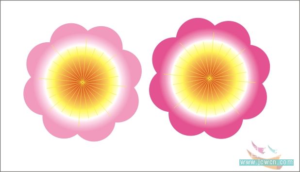 用CorelDRAW鼠繪一朵桃花實例教程