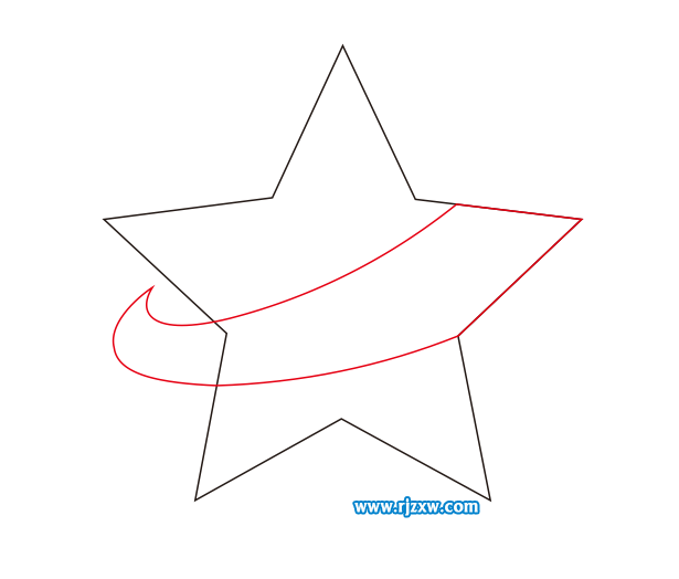 利用CDR多邊形設計五角星主題標志