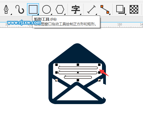 CDRX8制作寫郵箱的圖標教程