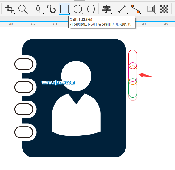 CDR制作用戶通訊錄圖標教程