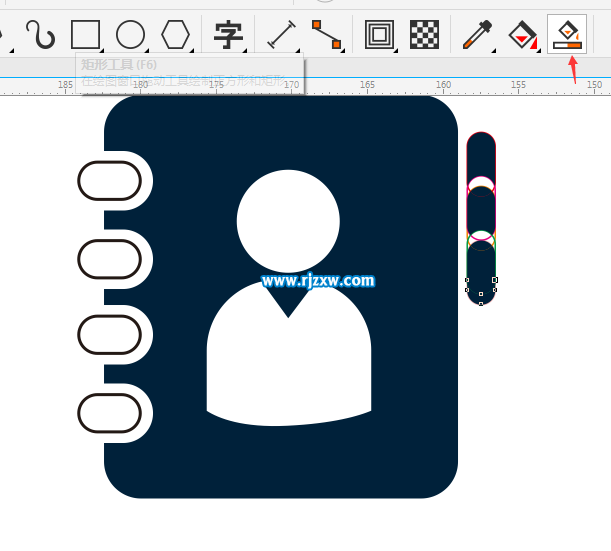 CDR制作用戶通訊錄圖標教程