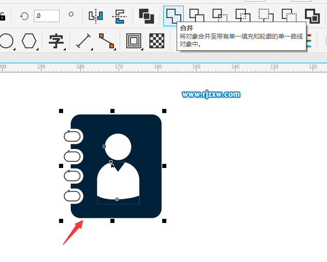 CDR制作用戶通訊錄圖標教程