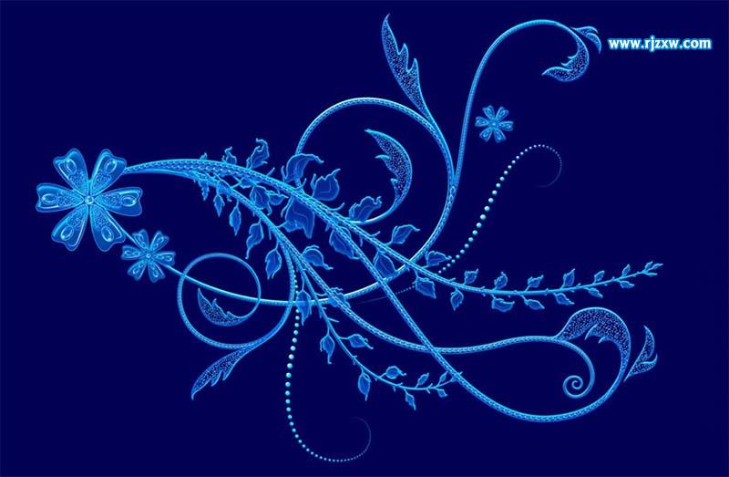 通道快速摳出藤蔓花紋素材