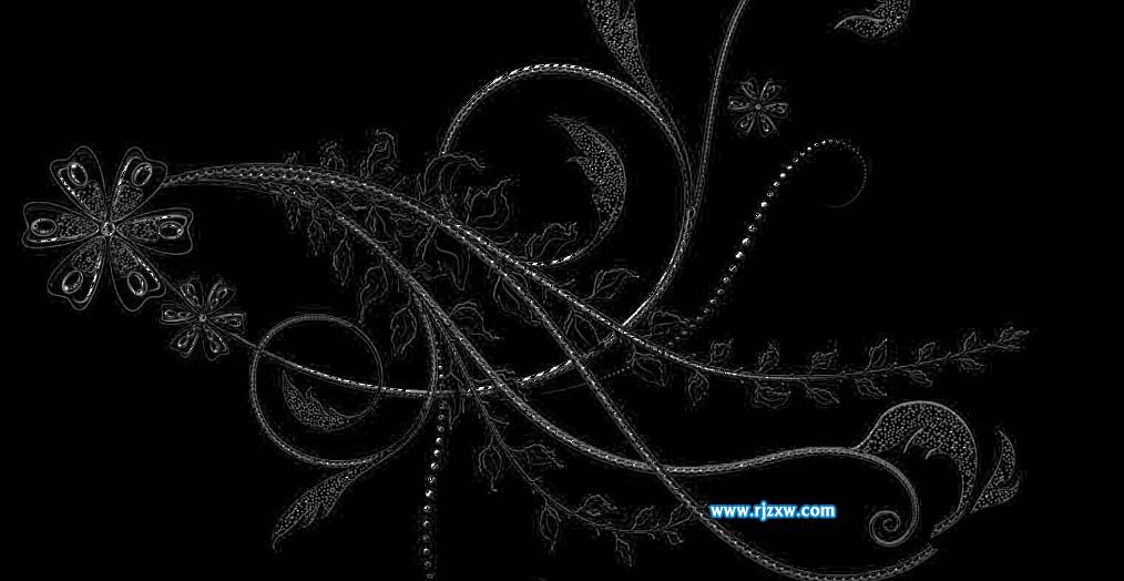 通道快速摳出藤蔓花紋素材