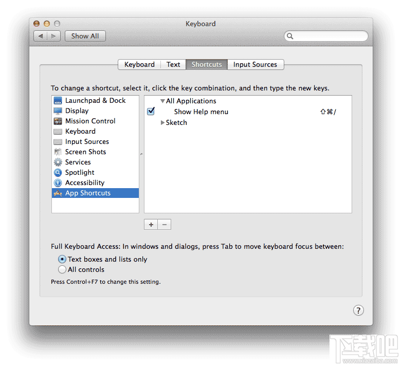 OS X 自定義應用快捷鍵和Sketch自定義快捷鍵的方法分享