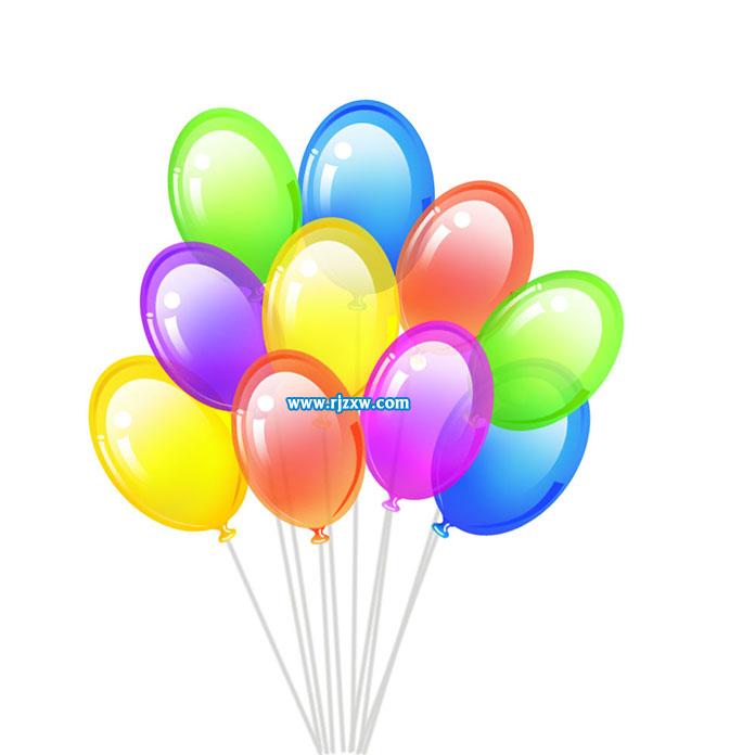 PS設(shè)計(jì)彩色的氣球