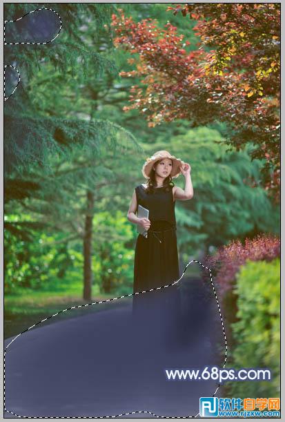 ps人物照片調色處理 打造魔幻藍紫色