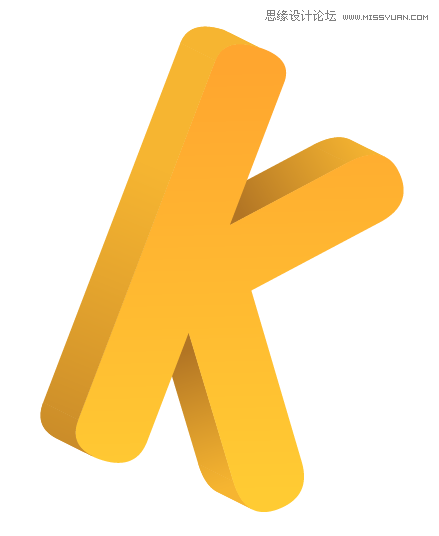 ai混合模式做立體字