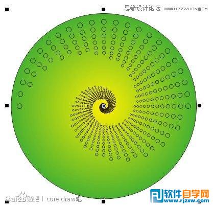 教你用CorelDraw設(shè)計(jì)漂亮圓點(diǎn)螺旋狀效果