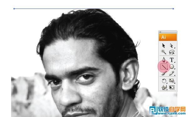 Illustrator CS6怎么把照片轉(zhuǎn)成抽象的線圖效果