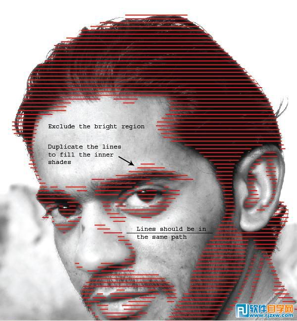 Illustrator CS6怎么把照片轉(zhuǎn)成抽象的線圖效果