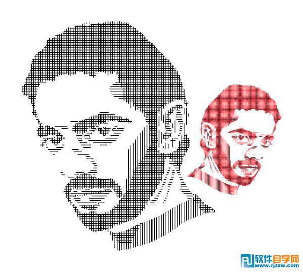 Illustrator CS6怎么把照片轉(zhuǎn)成抽象的線圖效果