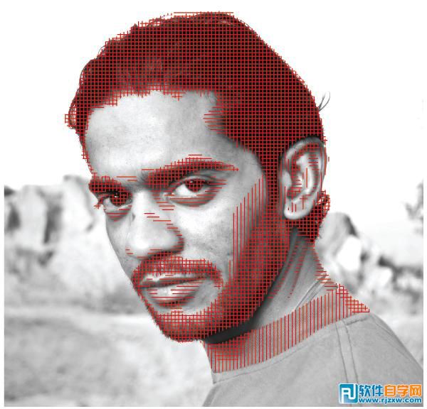 Illustrator CS6怎么把照片轉(zhuǎn)成抽象的線圖效果