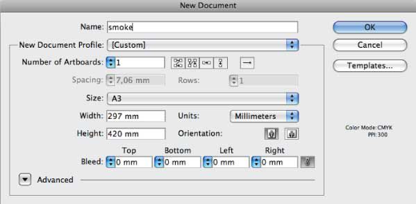 Illustrator CS6用煙霧筆刷設計白色煙霧