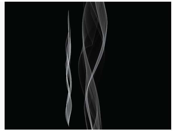 Illustrator CS6用煙霧筆刷設計白色煙霧
