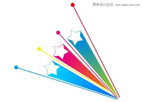Coreldraw X7設計立體五角星