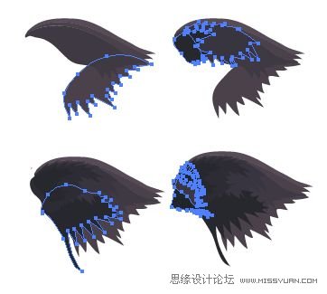 IllustratorCS6用色階畫法精細設計鳥類插畫