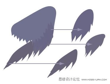 IllustratorCS6用色階畫法精細設計鳥類插畫