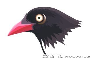 IllustratorCS6用色階畫法精細設計鳥類插畫