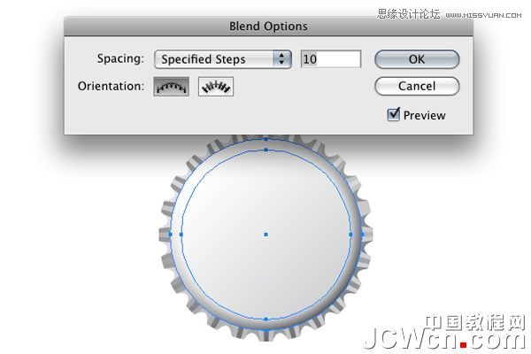 用Illustrator CS6教你怎么繪制可樂瓶蓋