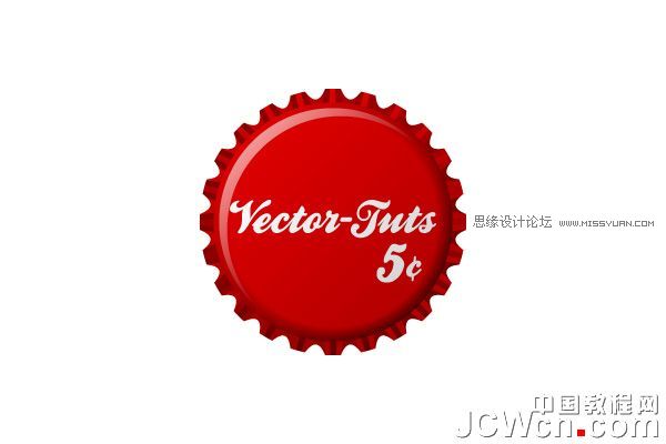 用Illustrator CS6教你怎么繪制可樂瓶蓋