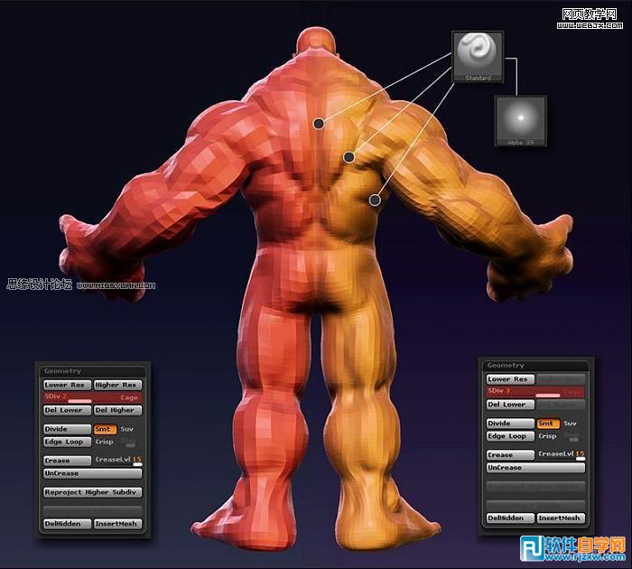 教你用3dsmax打造紅巨人浩克講解