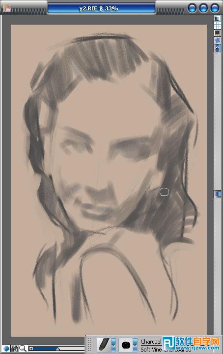 Painter手繪周璇舊上海時畫像