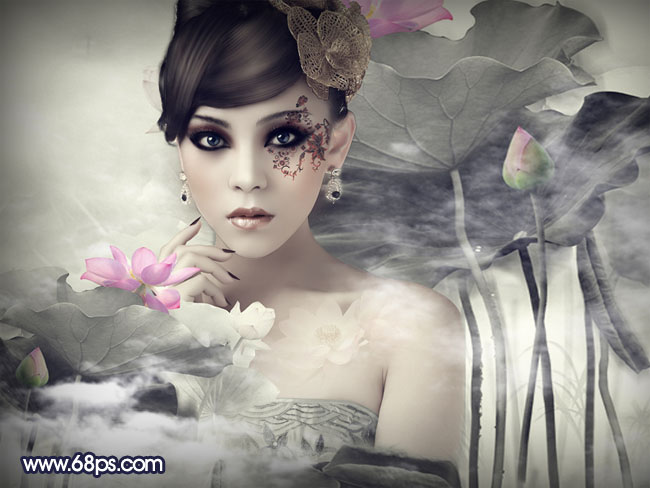 用PhotoShop把人物照片合成手繪水墨風(fēng)格畫實(shí)例教程