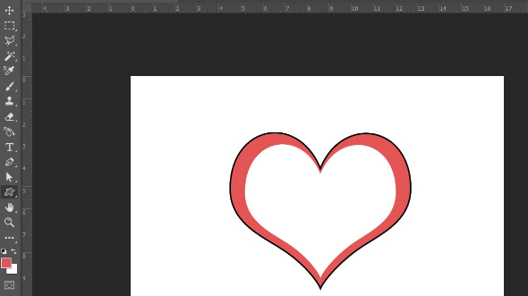 ps圖片設計心形疊加效果方法介紹