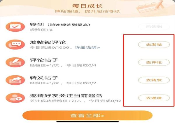 超話等級(jí)怎么快速升