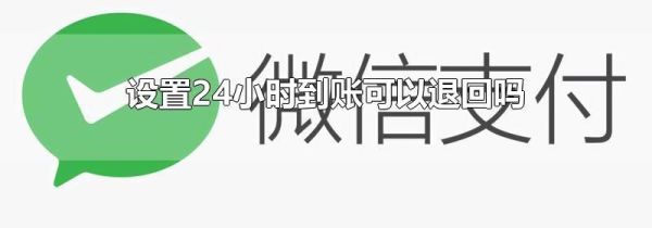 設(shè)置24小時(shí)到賬可以退回嗎