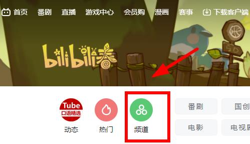 嗶哩嗶哩電腦版頻道在哪